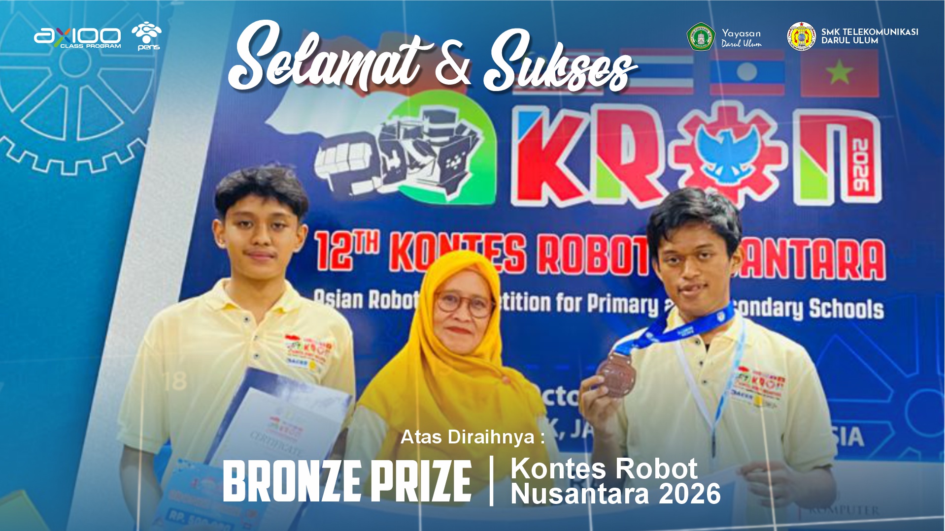 TIM SKATEL PLUS Raih Bronze Prize Kontes Robot Nusantara 2026